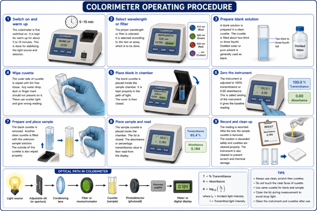 Colorimeter Operating Procedure