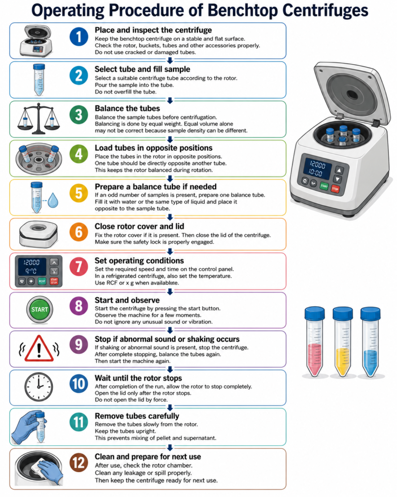 Operating Procedure of Benchtop Centrifuges