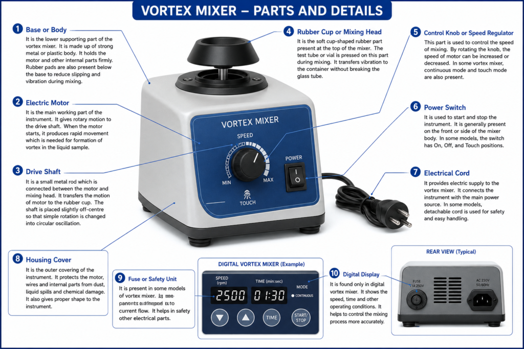 Parts of Vortex Mixer