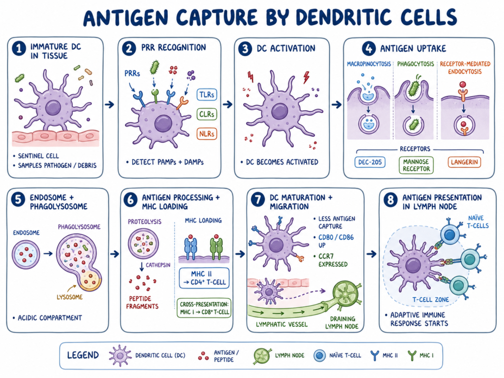 Antigen Capture by Dendritic Cells