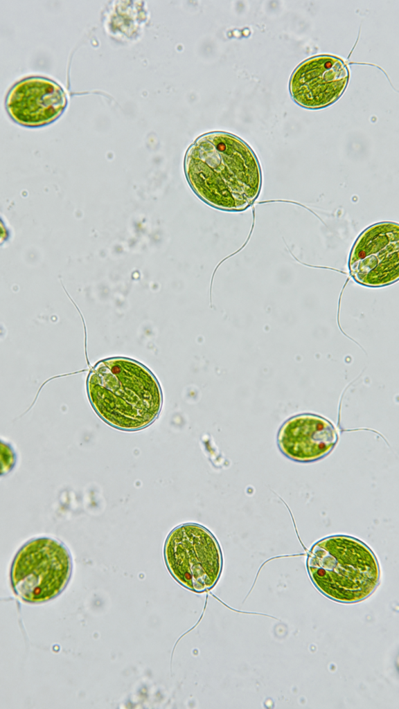 Chlamydomonas Under Microscope 12 Chlamydomonas Under Microscope