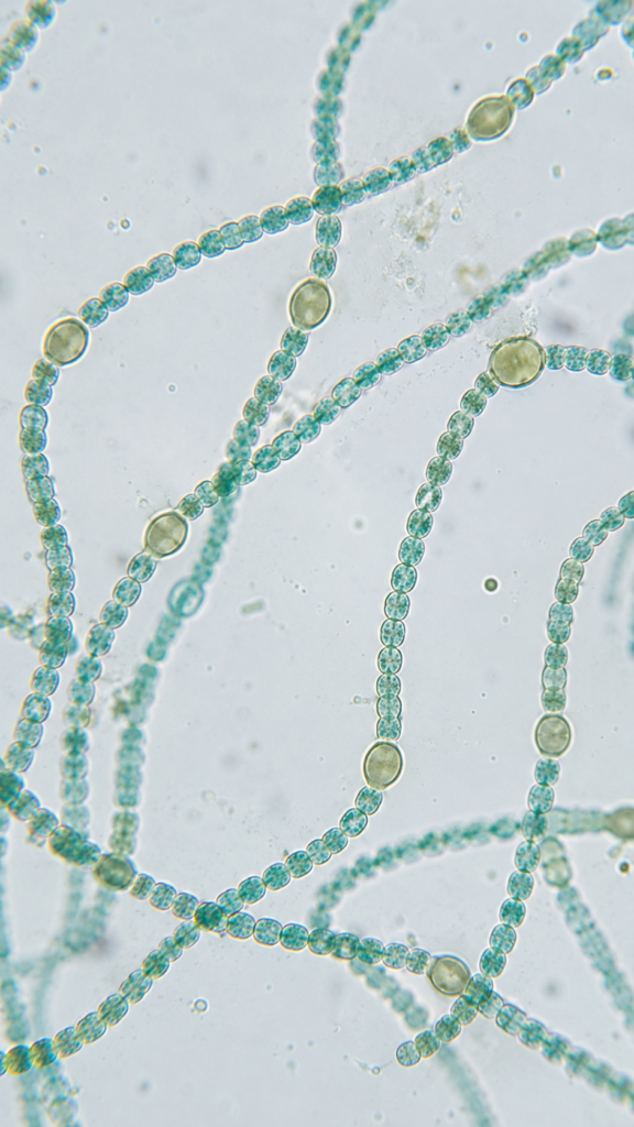 Cyanobacteria (Anabaena) Under Microscope - Microscopic Picture of Cyanobacteria (Anabaena) 14 Cyanobacteria (Anabaena) Under Microscope - Microscopic Picture of Cyanobacteria (Anabaena)