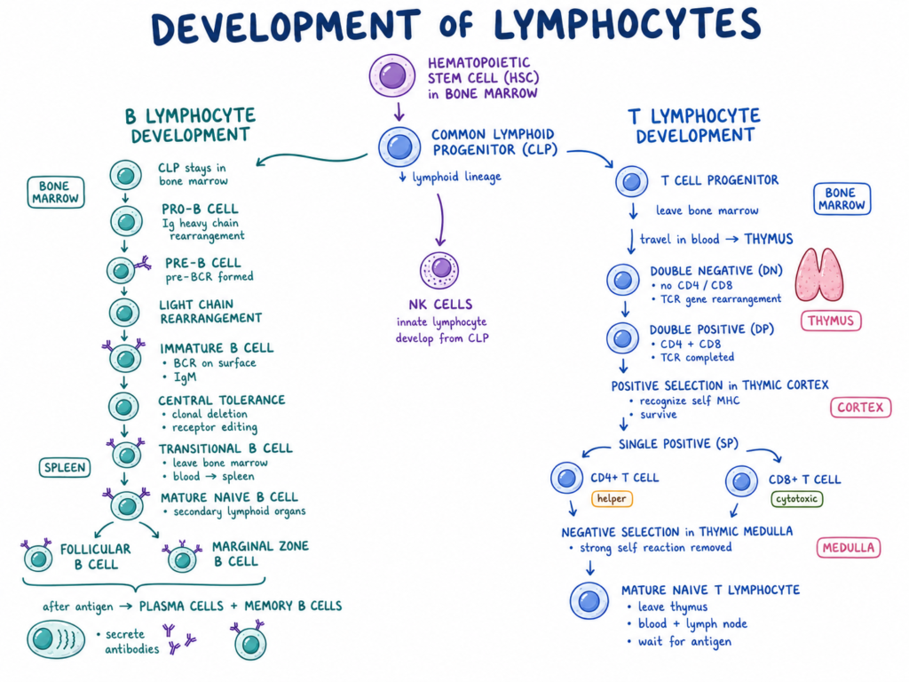 Development of Lymphocytes