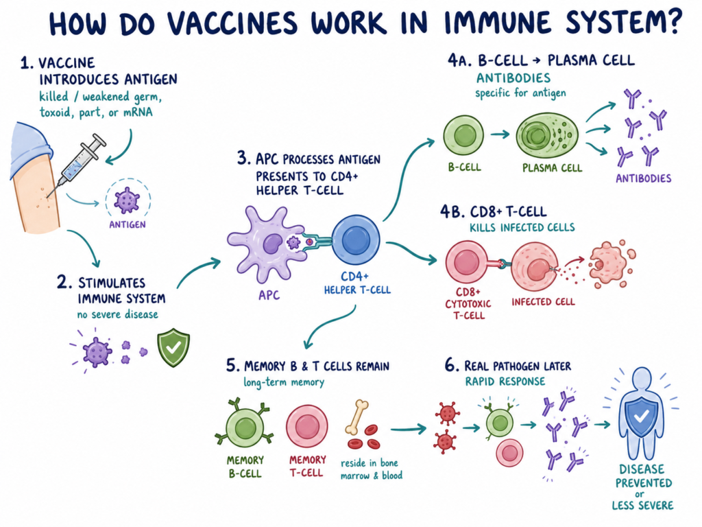 How do Vaccines work in Immune System?