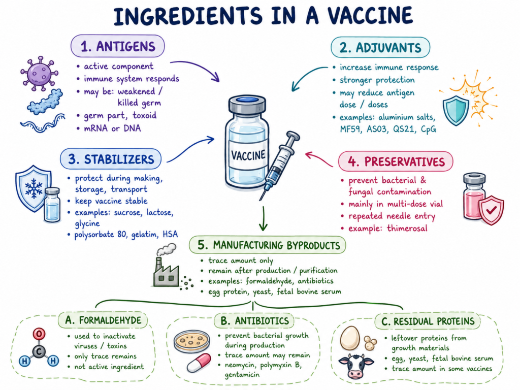 Ingredients in a Vaccine