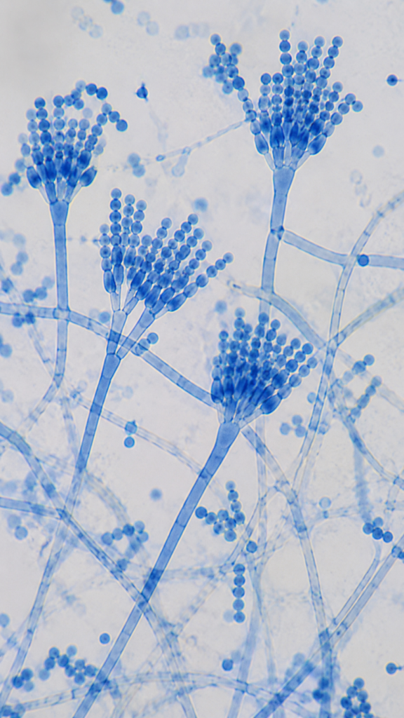 Penicillium Fungus Under Microscope