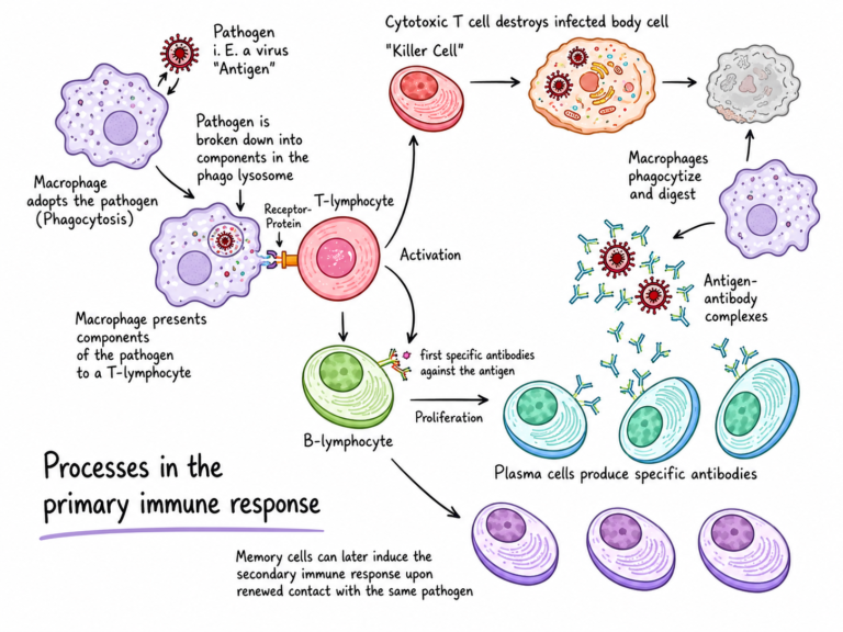 Primary and Secondary Immune Response - Biology Notes Online
