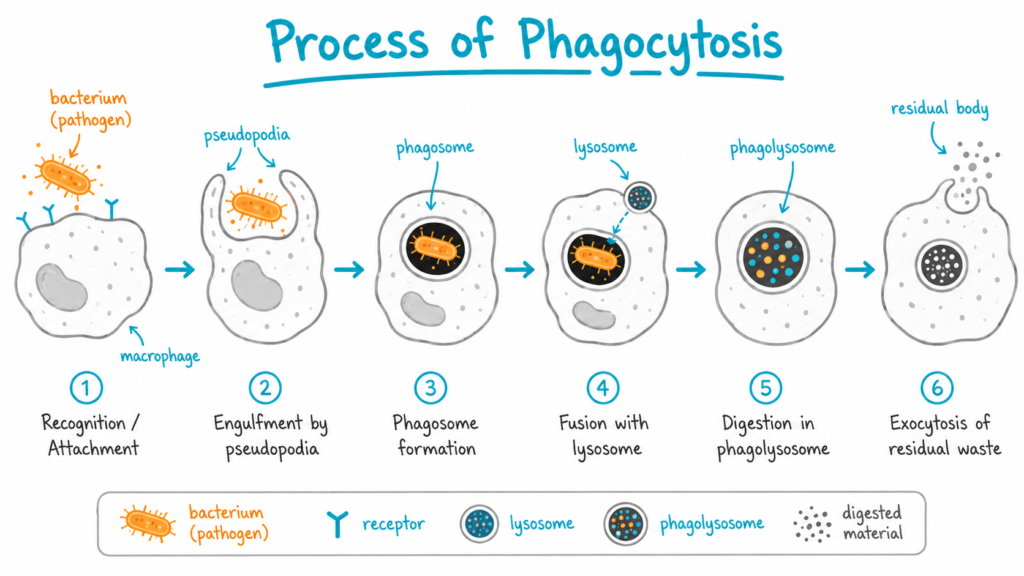 Process of Phagocytosis
