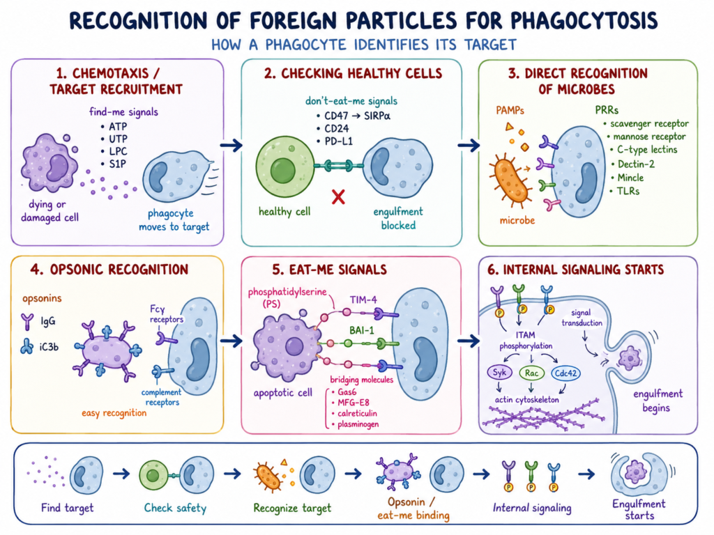 Recognition of Foreign particles for Phagocytosis