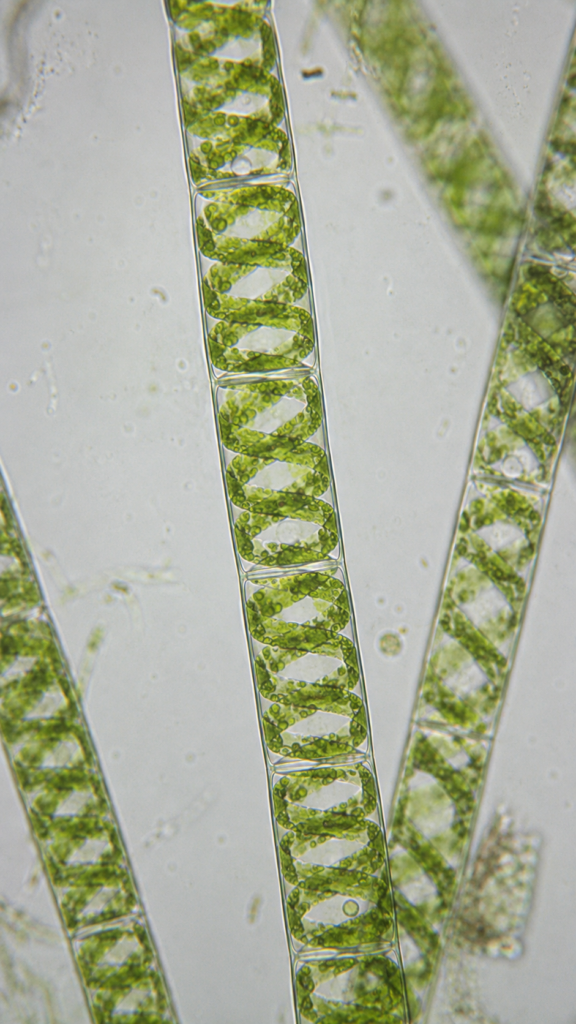 Spirogyra Under Microscope 16 Spirogyra Under Microscope