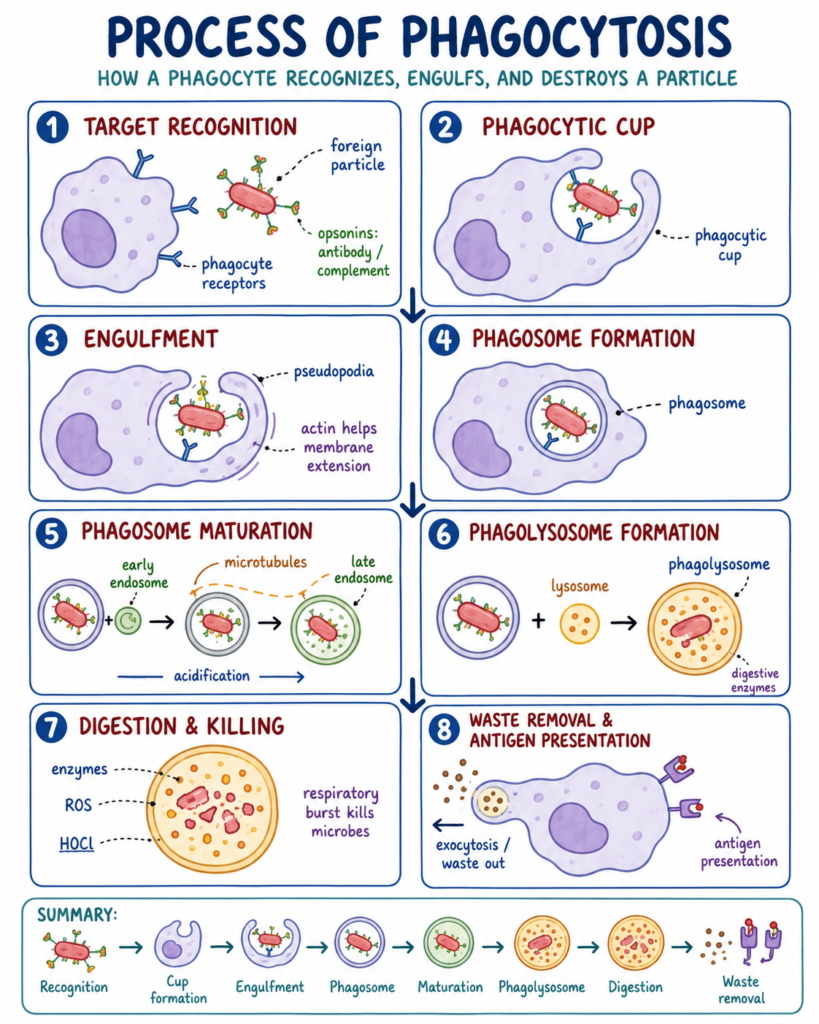 Process of Phagocytosis