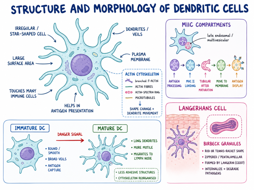 Structure and Morphology of Dendritic Cells