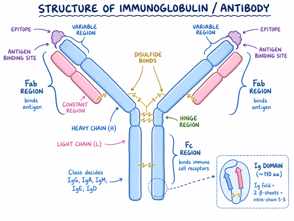 Structure of Immunoglobulins/Antibody