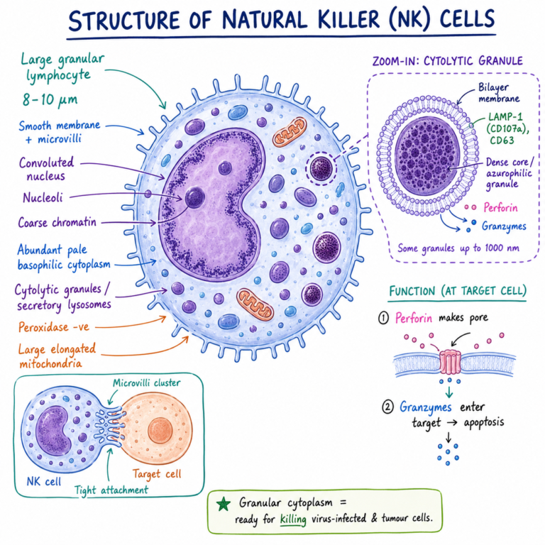 Structure of Natural Killer (NK) Cells