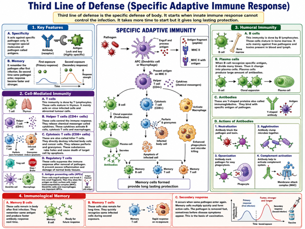Third Line of Defense (Specific Adaptive Immune Response)