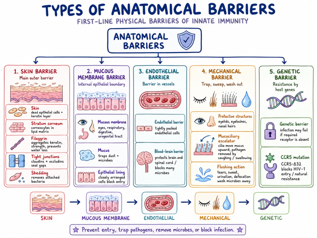 Types of Anatomical Barriers