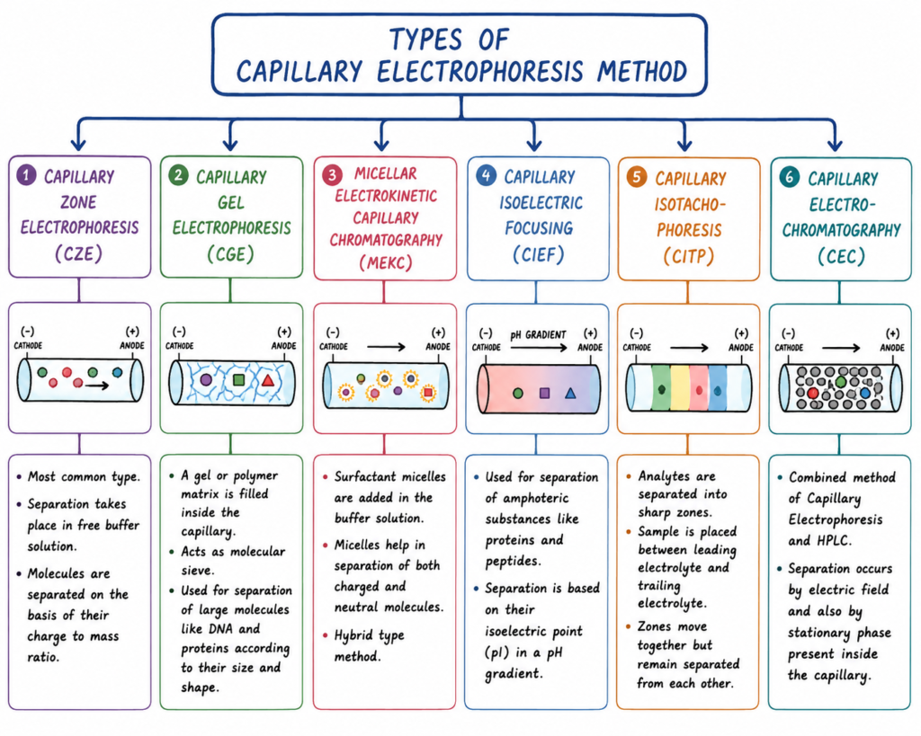 Types of Capillary Electrophoresis Method