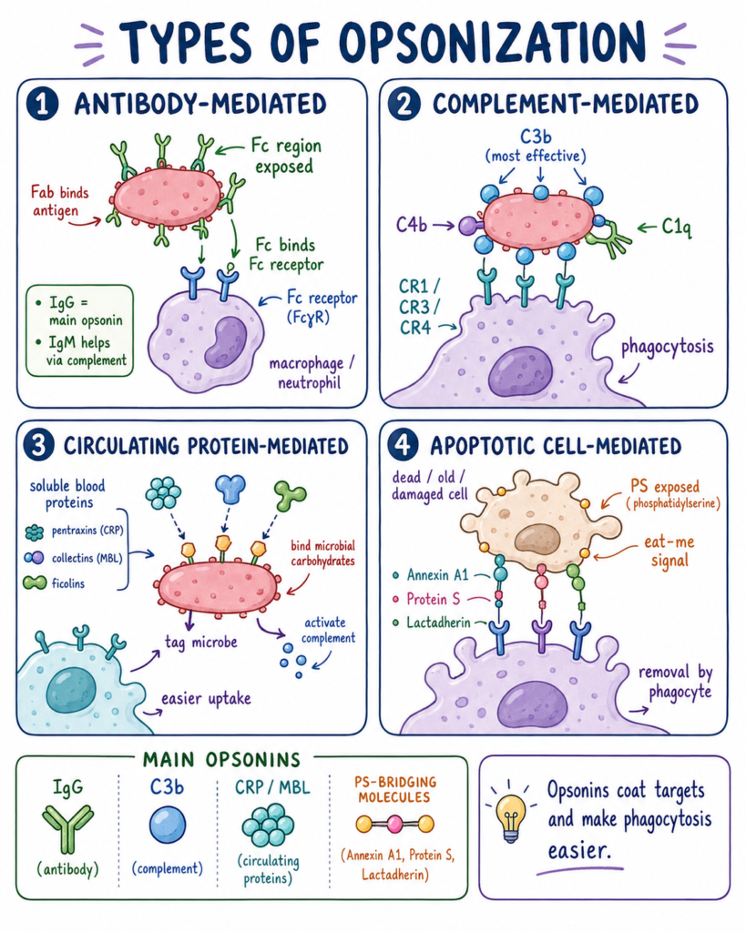 Types of Opsonization