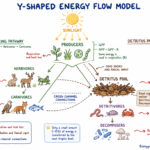Labelled Y-Shaped Energy Flow Diagram