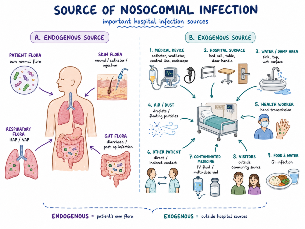 Nosocomial Infection - Prevention, Source, Transmission 2 Source of Nosocomial Infection