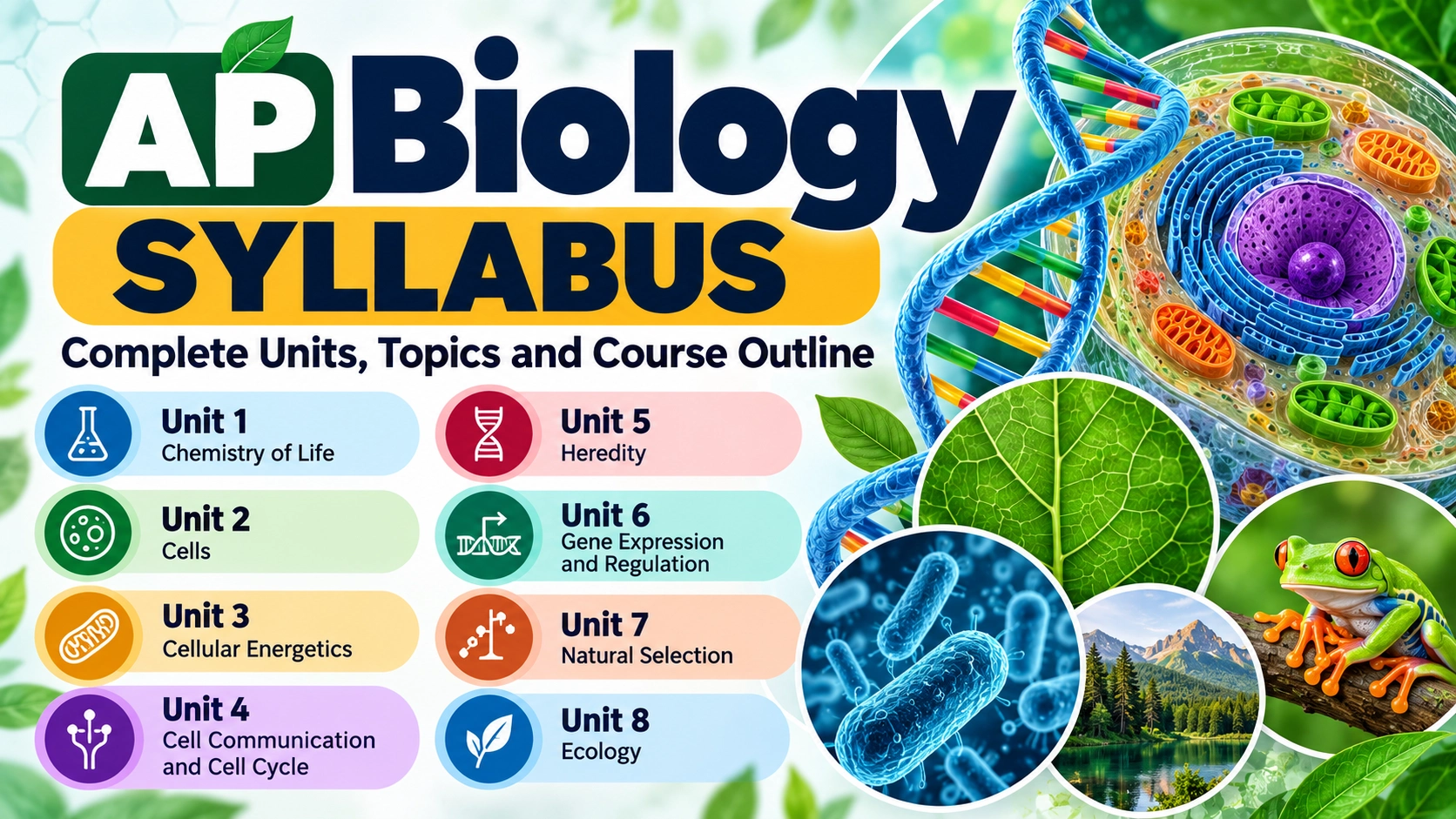 AP Biology Syllabus – Complete Units, Topics and Course Outline