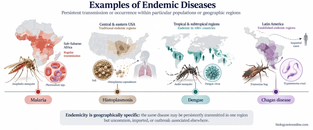 Geographic Examples of Endemic Diseases